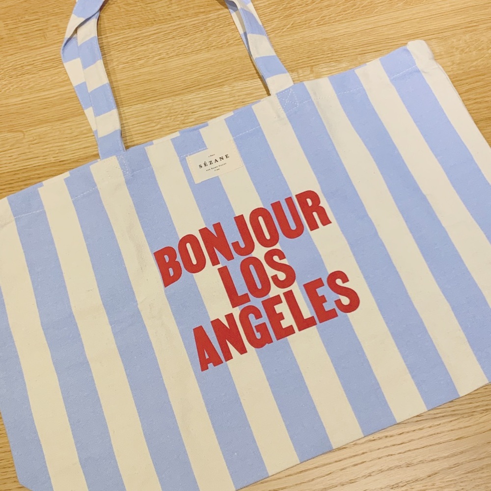Sezane Los Angeles tote bag 2023